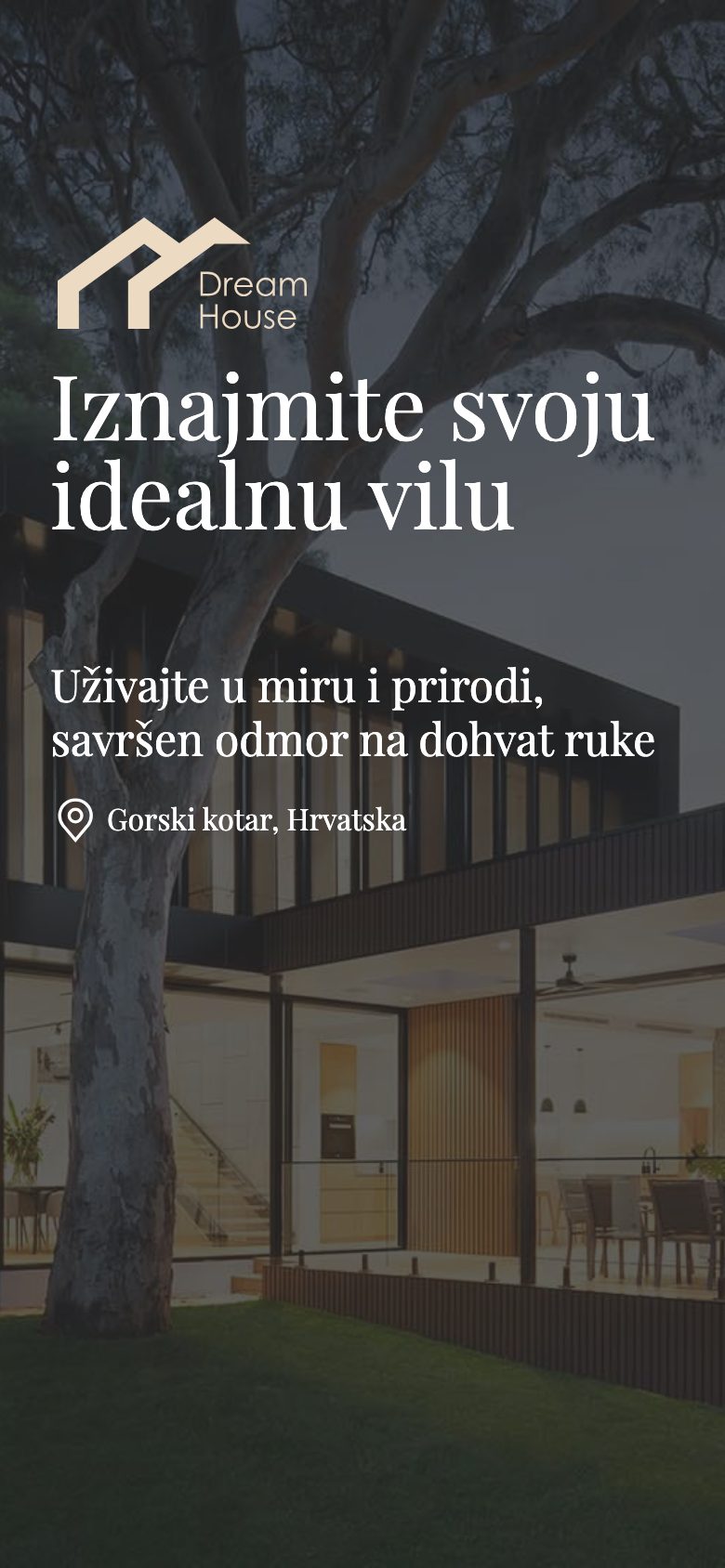 Drone Vista predložak — prikaz na mobitelu